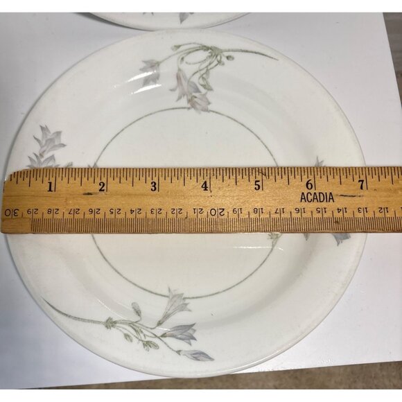 Corelle Blue Dusk Dessert Bread Plates Floral Bluebelle Flower 7" Set of 2 - Picture 3 of 3